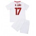 Cheap AC Milan Rafael Leao #17 Away Football Kit Children 2022-23 Short Sleeve (+ pants)